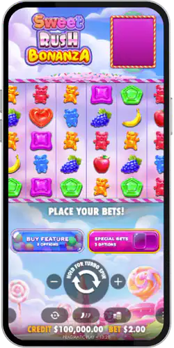Sweet Rush Bonanza the game has started